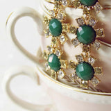 Sparkling Whispers Earrings in Emerald: Alternate View #2