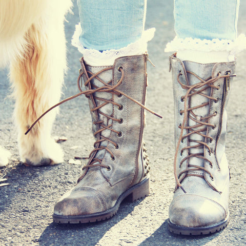 The Aberdeen Studded Combat Boots, Rugged Boots & Shoes from Spool No ...
