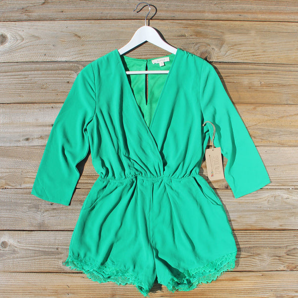 Agave Lace Romper: Featured Product Image