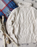 Alaska Fisherman's Sweater in Cream: Alternate View #2