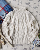 Alaska Fisherman's Sweater in Cream: Alternate View #1