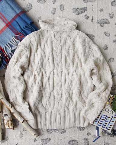Alaska Fisherman's Sweater in Cream