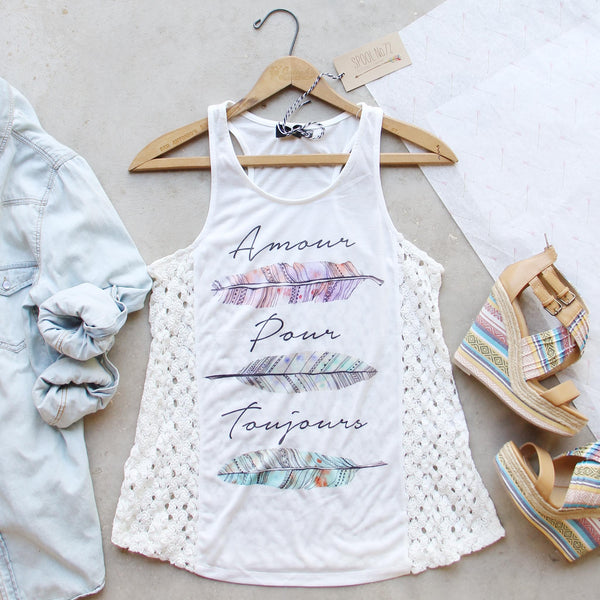 Amour Feather Tank: Featured Product Image