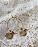 Ancient Coin Earrings: Alternate View #1