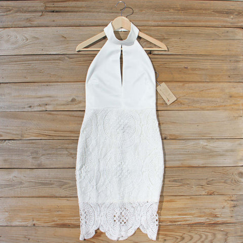 Ancient Lace Dress in White