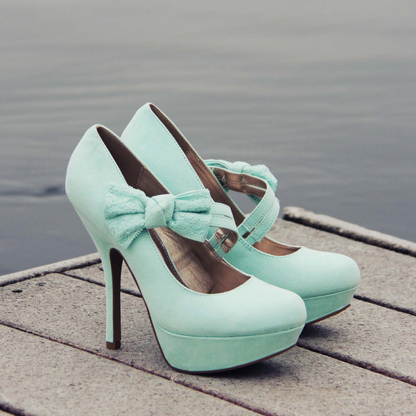 Ancient Lake Lace Heels: Featured Product Image