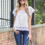Gone Antiquing Lace Top (wholesale): Alternate View #2