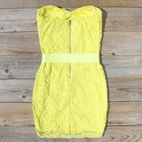 Arizona Lace Dress in Yellow: Alternate View #4