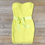 Arizona Lace Dress in Yellow: Alternate View #1