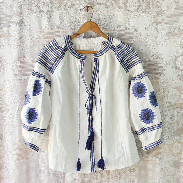 Arizona Sky Blouse in Navy White: Featured Product Image