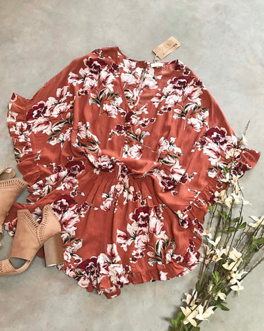 Austin Rust Romper