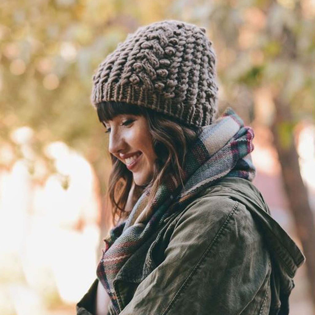 Autumn Knit Cozy Beanie, Sweet Fall Hats From Spool No. 72
