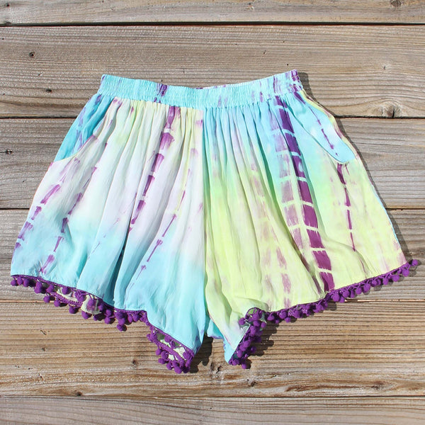 Beach Gypsy Shorts in Mint: Featured Product Image