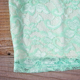 Beloved Lace Dress in Mint: Alternate View #3