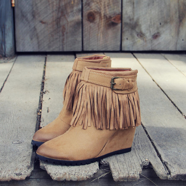 Big Sky Fringe Booties: Featured Product Image