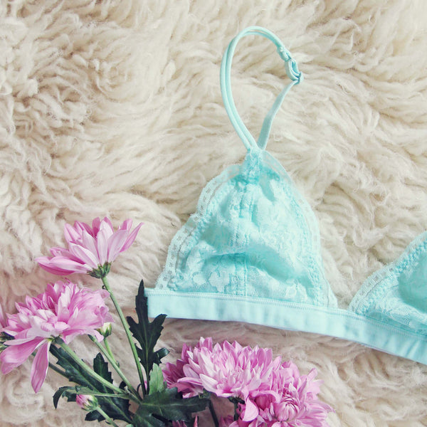 Boheme Lace Bralette in Sky: Featured Product Image