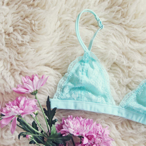 Boheme Lace Bralette in Sky