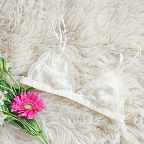 Boheme Lace Bralette in Ivory: Featured Product Image