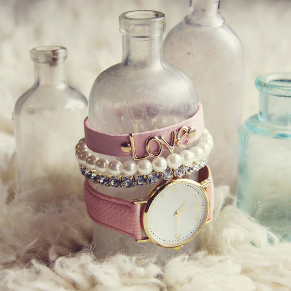 Bohemian Bangles Watch in Pink: Featured Product Image