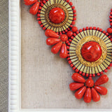 Bohemian Romance Necklace in Coral: Alternate View #2