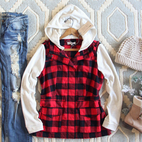 Bonfire Plaid Hoodie