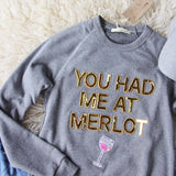 Bow & Drape Merlot Sweatshirt: Alternate View #2