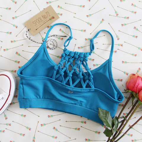 Spool Active Braided Sports Bra in Sky