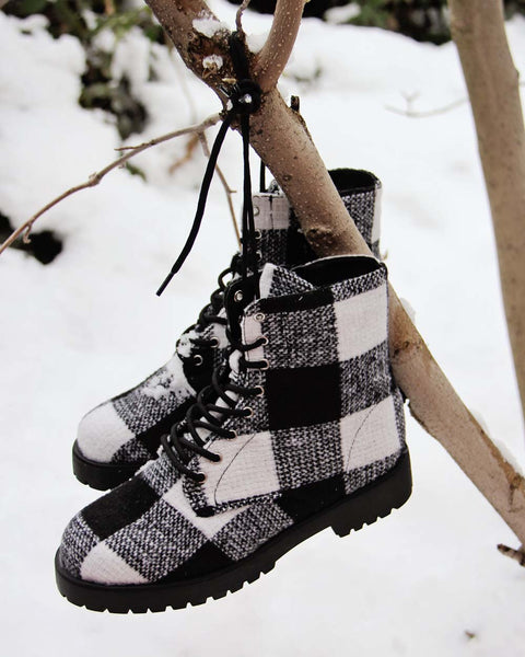 The Buffalo Plaid Boots: Featured Product Image