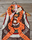 Buffalo Crochet Vest in Brown: Alternate View #2