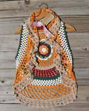 Buffalo Crochet Vest in Sand: Alternate View #1