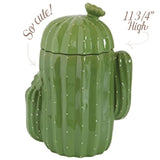 Stoneware Cactus Cookie Jar: Alternate View #3