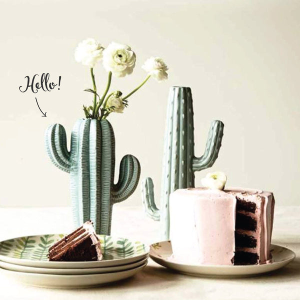 Stoneware Cactus Vase #1: Featured Product Image