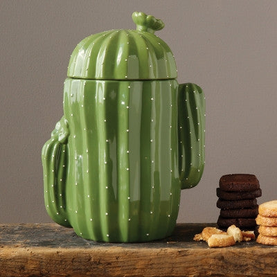 Stoneware Cactus Cookie Jar: Featured Product Image