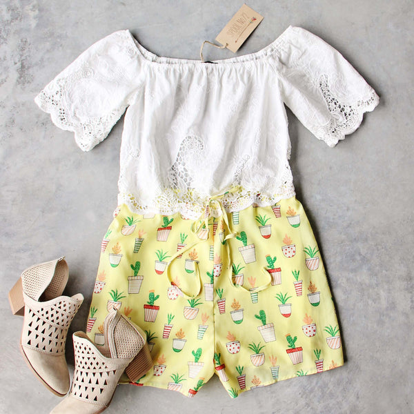 Cactus Sweet Romper: Featured Product Image