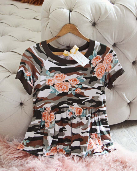 Camo Rose Tee: Featured Product Image
