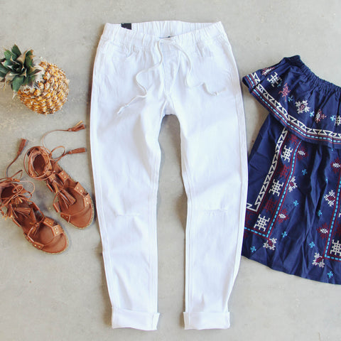 Canyon Sugar Pants in White