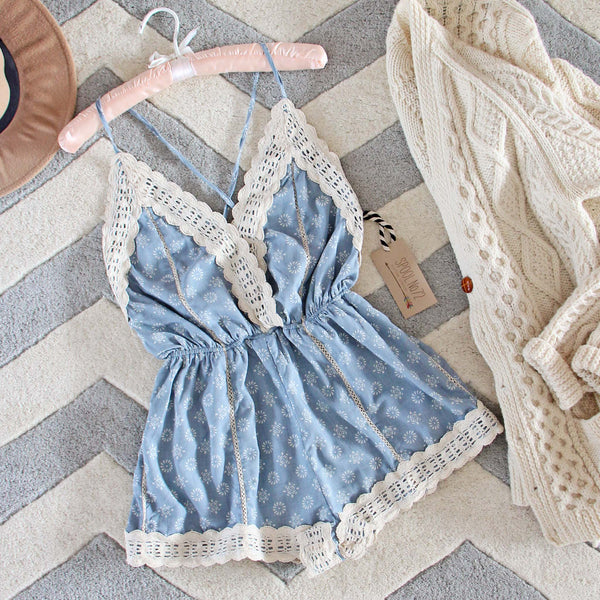 Cara Lace Romper: Featured Product Image