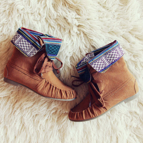 Caribou Moccasins in Cognac