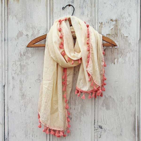 Moroccan Sunset Scarf in Cream: Featured Product Image
