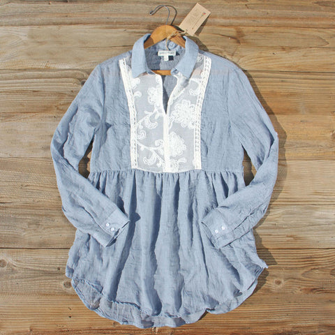 Chambray & Linen Tunic