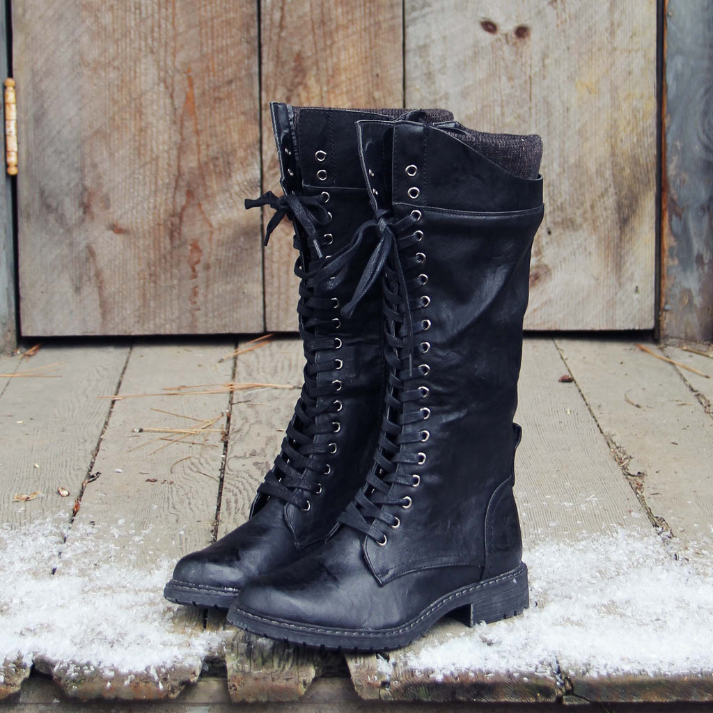 The Chehalis Boots in Black, Sweet & Rugged boots from Spool No.72 ...
