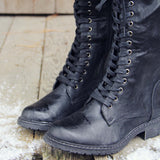 The Chehalis Boots in Black: Alternate View #2