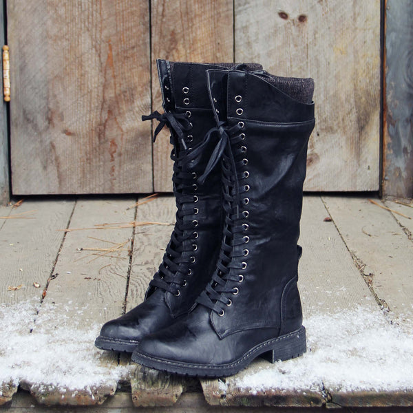 The Chehalis Boots in Black: Featured Product Image