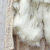 Chumstick Faux Fur Vest in Snow: Alternate View #3