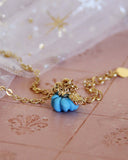 Cinderella Necklace in Blue: Alternate View #1