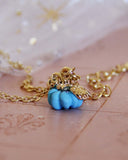 Cinderella Necklace in Blue: Alternate View #2