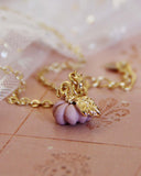 Cinderella Necklace in Pink: Alternate View #1