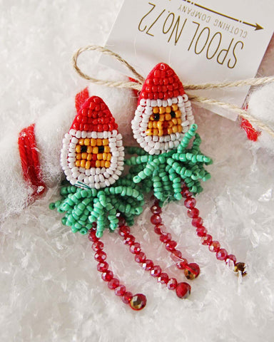 Dancing Claus Earrings