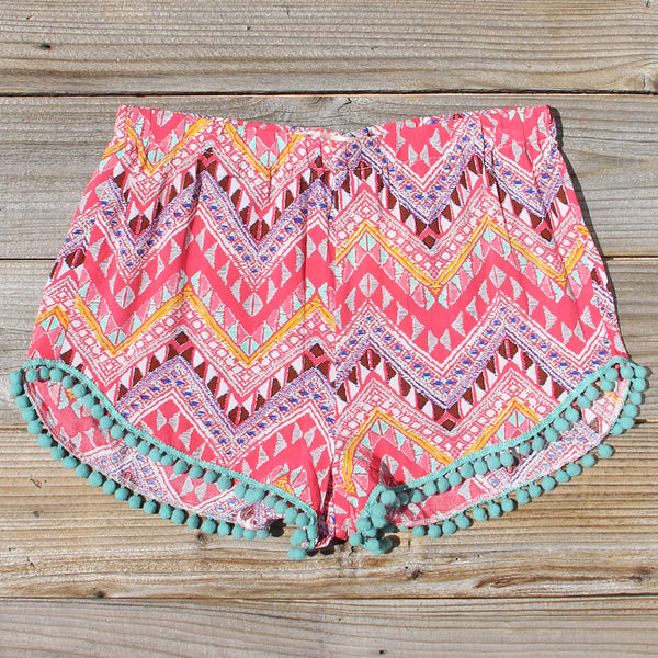 Cloud Break Native Shorts in Pink: Featured Product Image