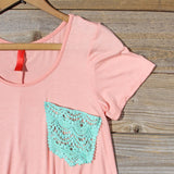 Cloudy Valley Tee in Peach: Alternate View #2